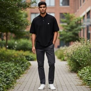 Banana Republic Slim Black Polo